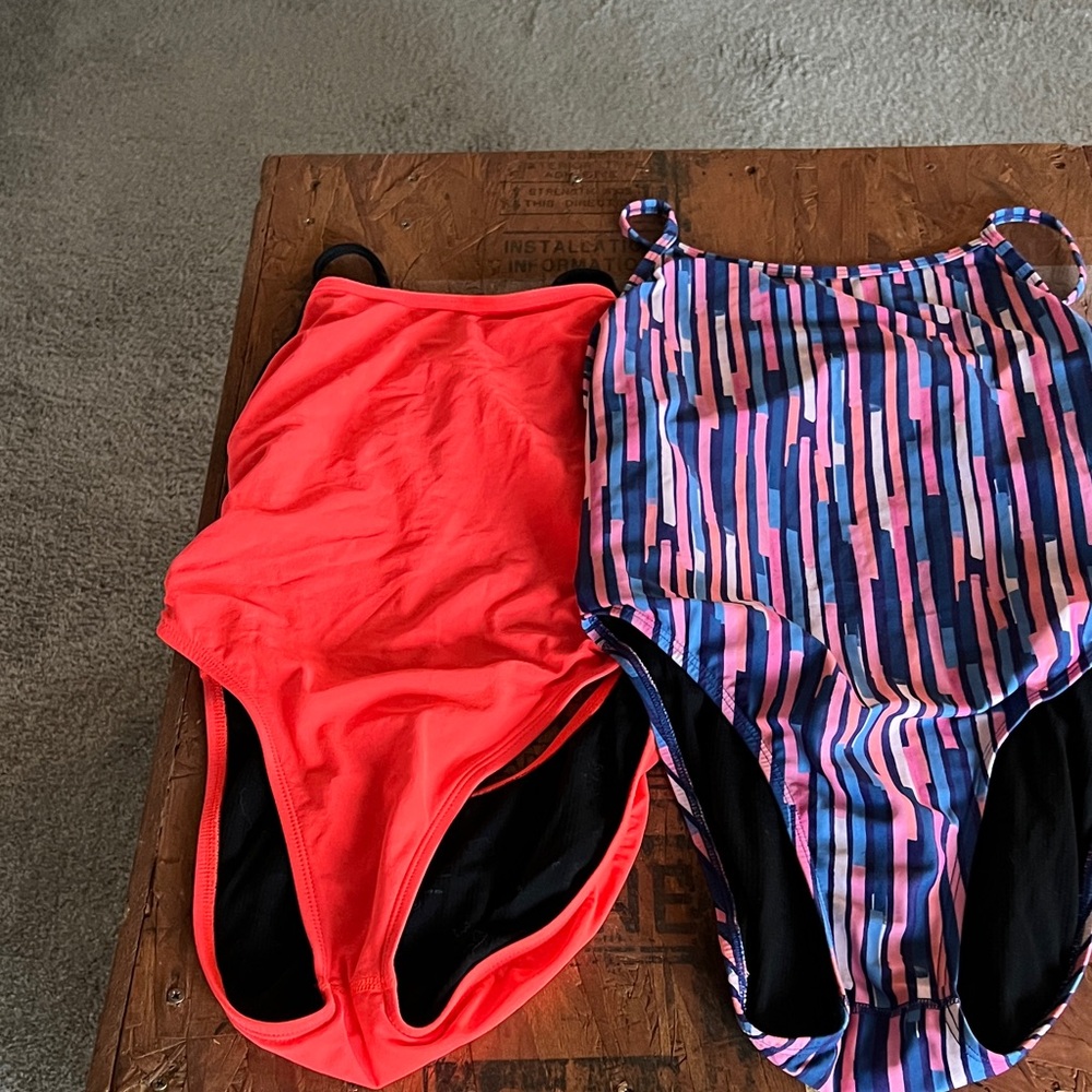 Jolyn Clothing Women's Swim One Pieces - Coral and Multicolor